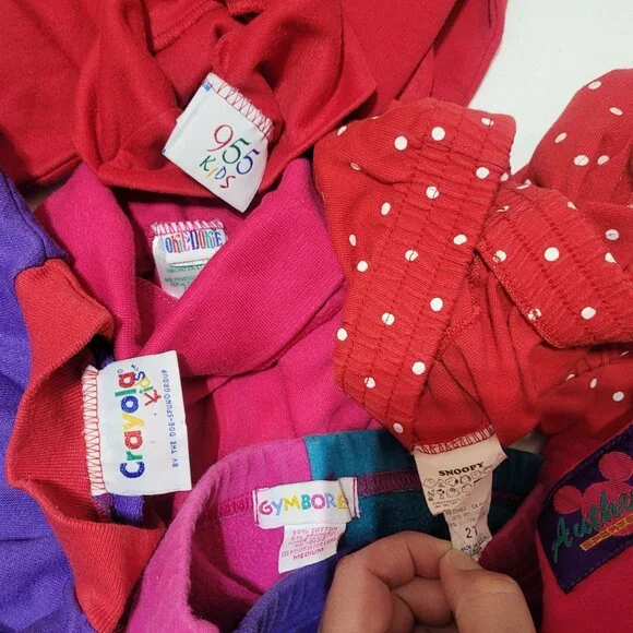 Vintage Clothing Lot 90s Toddler girls kids sizes Stretchy Knit 8 pcs - Picture 5 of 5